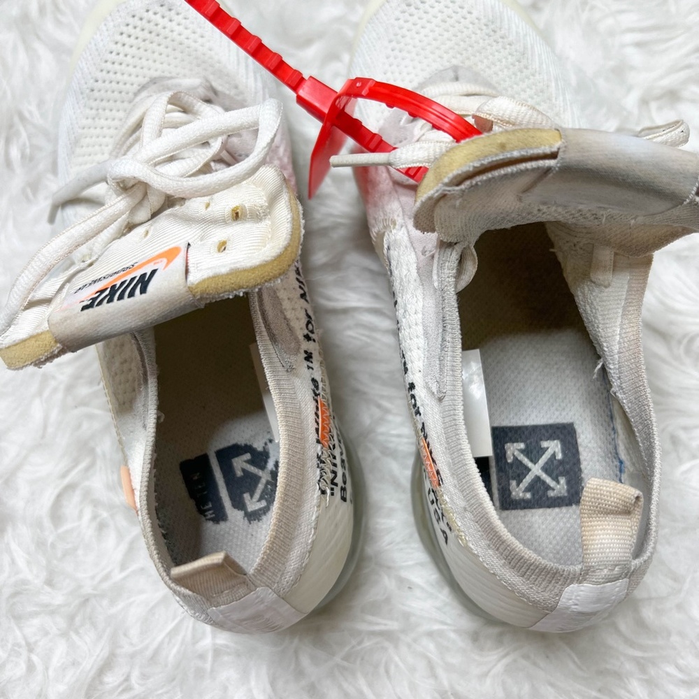 Off-White x Nike | Vapormax White 2018 2017 Zip Tie Orange Tag - Picture 13 of 16